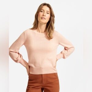 Everlane The Cashmere Lantern Sweater In Rose Size M